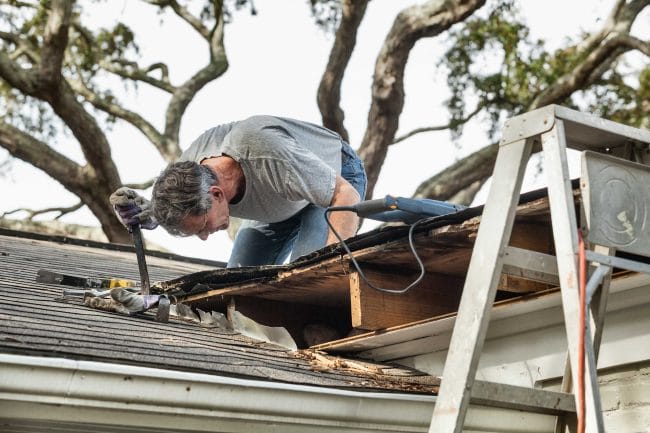 storm damage roof repair, Ridgewood